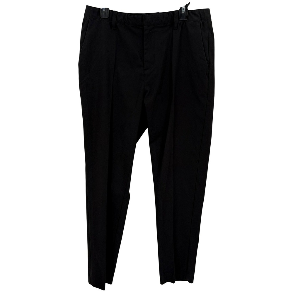 BYLT Pants Mens 34x30 Black Executive Tapered Chino Dress Preppy Office Career